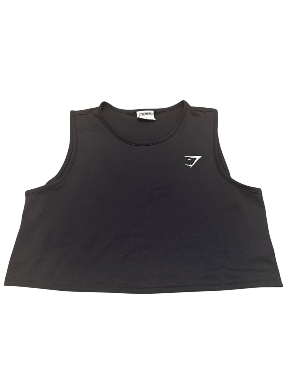 EUC Gymshark Black Cropped Athletic Tank Top